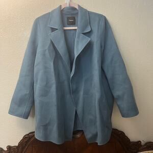 Theory Sileena Winsome 2 Coat M Wool Cashmere Sky Blue $595